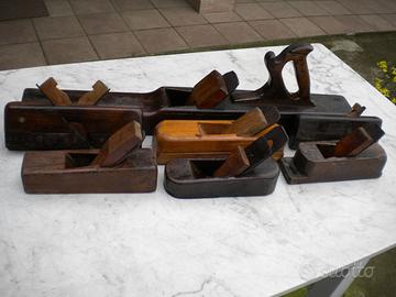 6 antichi pialletti in legno
