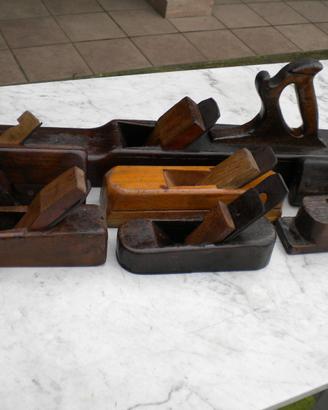 6 antichi pialletti in legno