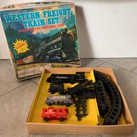 Pista trenino WESTERN FREIGHT TRAIN SET vintage