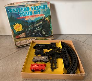 Pista trenino WESTERN FREIGHT TRAIN SET vintage