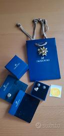 Swarovski Orecchini Vintage Cuore e Fiore