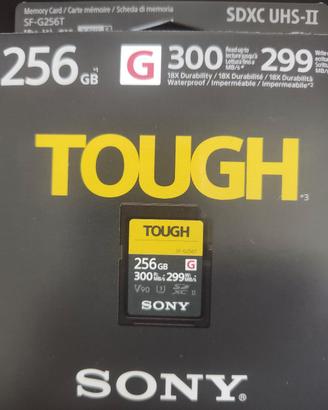 SD Sony TOUGH da 256GB, modello SF-G256T SDXC