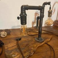 lampade  da tavolo  stile  industriale 