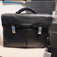 borsa valigetta 24 ore piquadro fiore di pelle ner