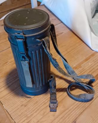 Tubo maschera antigas tedesca ww2  no elmetto