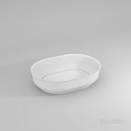 Lavabo da appoggio ovale Ideagroup