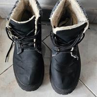 Stivali invernali Uomo neri scarpe pelliccia 43