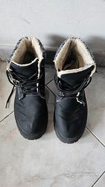 Stivali invernali Uomo neri scarpe pelliccia 43