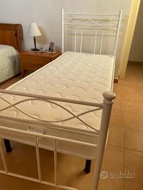 Letto Nuovarredo singolo bianco + doghe incluse