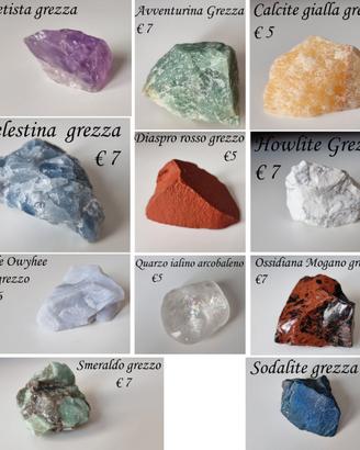 11 CRISTALLI PER CRISTALLOTERAPIA
