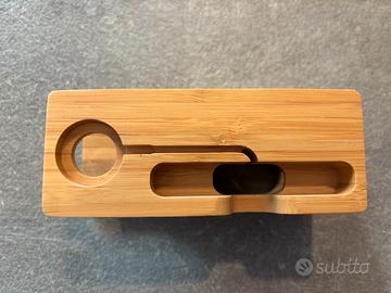 Supporto in bambù per Cellulari e Smartwatch