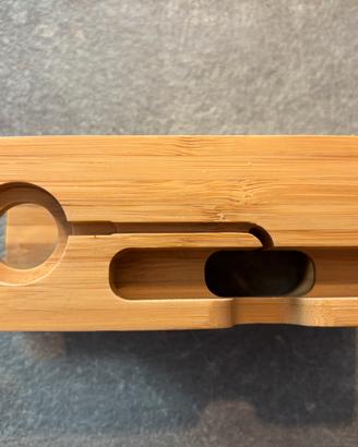 Supporto in bambù per Cellulari e Smartwatch