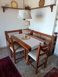 Angolo salotto, cucina, taverna legno massiccio