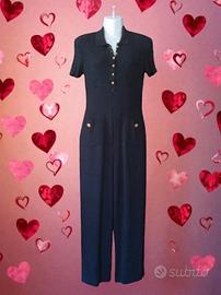 Tuta Jumpsuit Vintage VALENTINO BOUTIQUE Lana Seta