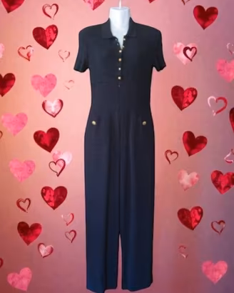 Tuta Jumpsuit Vintage VALENTINO BOUTIQUE Lana Seta