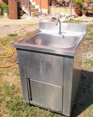 Lavandino Cucina Professionale Acciaio 60x60