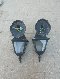 2 lanterne esterne da parete o giardino