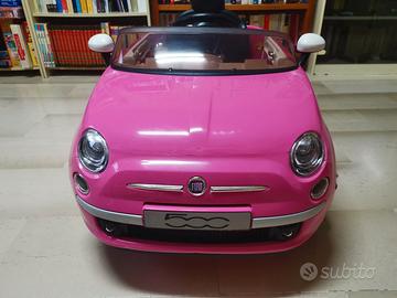 Fiat 500 radiocomandata bambina rosa barbie