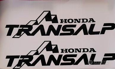 Coppia adesivi nero Honda Transalp