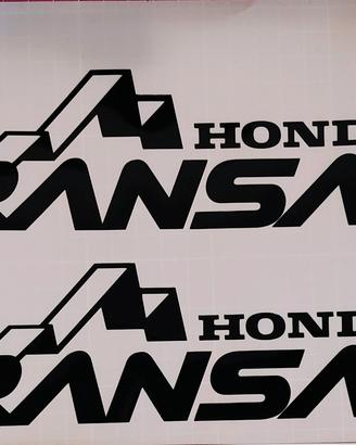 Coppia adesivi nero Honda Transalp