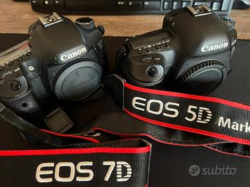 Canon eos 5D mark 4 e eos 7D