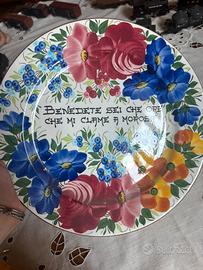 Piatto ceramica Galvani