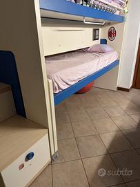 3 letti singoli Indipendenti, scorrevoli 3 altezze