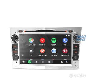 RADIO GPS ANDROID 11 GRIGIO CHIARO PER OPEL ASTRA 