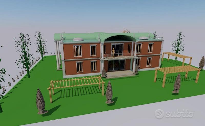 Terreno con permessi edilizi progetti costruttivi - Vista 2