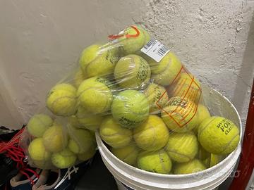 30 palline da tennis, per cesto o allenamento / la