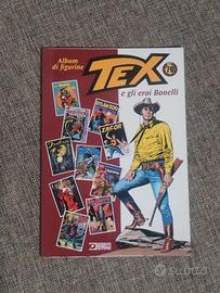 album figurine -TEX e gli eroi bonelli-vuoto!