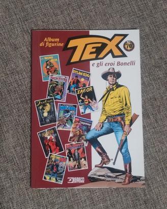 album figurine -TEX e gli eroi bonelli-vuoto!