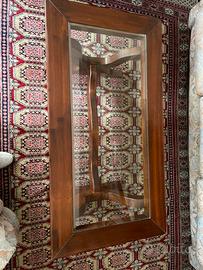 Tavolo in legno e vetro
