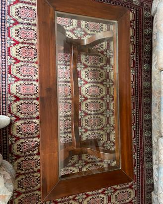 Tavolo in legno e vetro