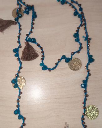 collana uncinetto cm. 95
