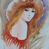 quadro su tela " volto donna  "