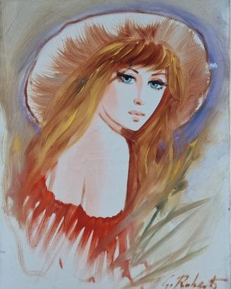 quadro su tela " volto donna  "