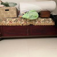 Panca in legno contenitore