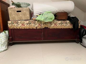 Panca in legno contenitore