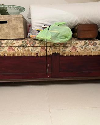 Panca in legno contenitore