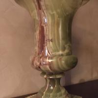 GRANDE VASO PIETRA ONICE VERDE PAKISTANO 50 CM CCA