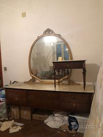 Comò con specchiera + comodino abbinato ANNI ‘60