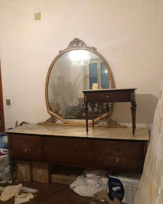 Comò con specchiera + comodino abbinato ANNI ‘60