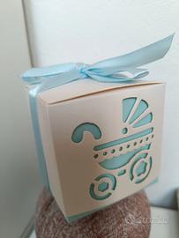 Kit 50 bomboniere nascita bambino