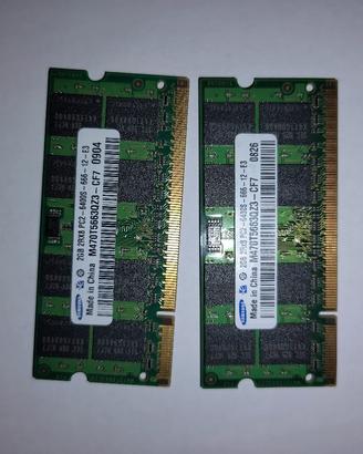RAM DDR 2 PC2 6400s notebook 