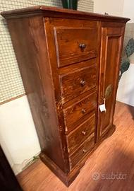 mobile multiuso in legno massello rovere