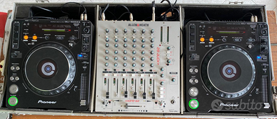 cdj1000 mk3 mixer allen&heat xone62 flycase