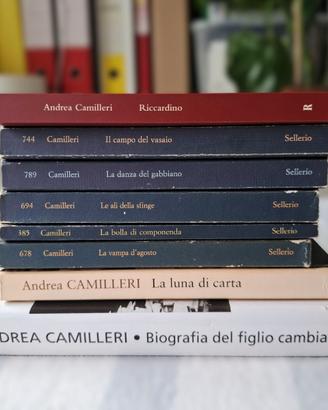 Lotto 8 libri Andrea Camilleri - Montalbano ecc