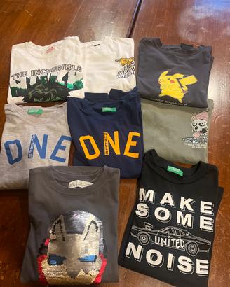 LOTTO T SHIRT  cotone manica lunga 7/8 anni