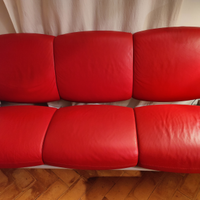 Divano MARC NEWSON GLUON di MOROSO in Pelle rosso
